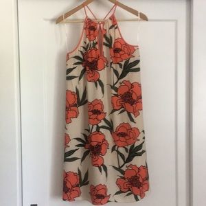 1. State Orange floral sundress XS